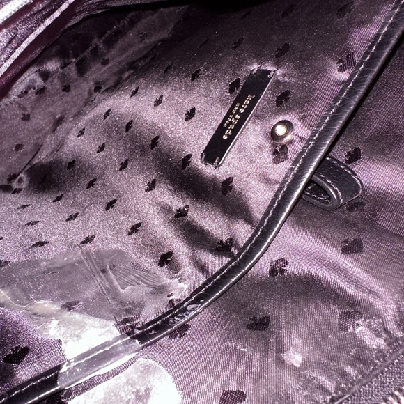 ♠️ Kate Spade ♠️ large black leather tote - Picture 5 of 6
